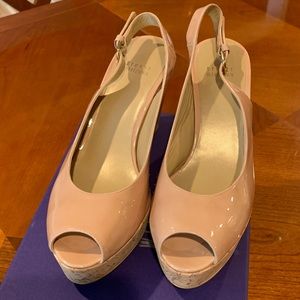 Stuart Weitzman Patten Leather Wedge